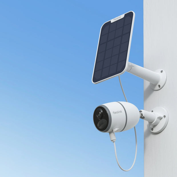 REOLINK G330 Caméra 2K EXT. Fixe WiFi/4G +Panneau solaire Blanc