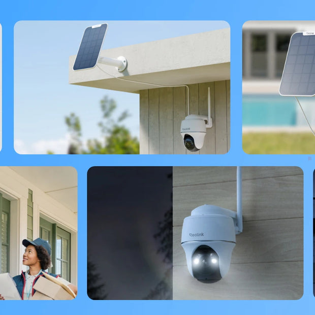 REOLINK B430 Caméra 2K EXT. mobile WiFi IR +Panneau solaire Blanc