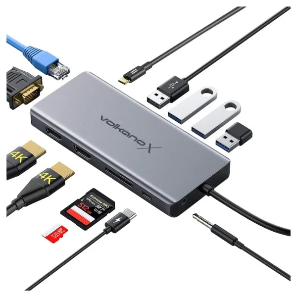 VOLKANO Hub Core Multi Duo 13-en-1 Type-C SMIE