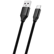 VOLKANO WEAVE Series Cable USB > USB-C Tressé 3,0m NOIR SMIE