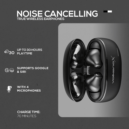 VOLKANO X VXT200S ANC Écouteurs BT Noir