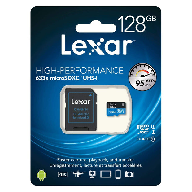 MicroSD 128Go LEXAR UHS-I CL10