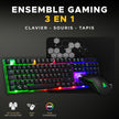 THE G-LAB COMBO YTTRIUM Pack GAMING Clavier à membrane +Souris +Tapis Run IT Services