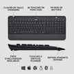 CLAVIER & SOURIS LOGITECH MK650 s/fil Bolt/BTO Graphite SMIE