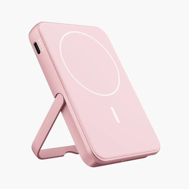 FRESH N REBEL - Magnet Wireless Powerbank 5000 mAh - Pastel Pink SMIE
