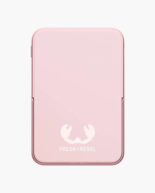 FRESH N REBEL - Magnet Wireless Powerbank 5000 mAh - Pastel Pink SMIE
