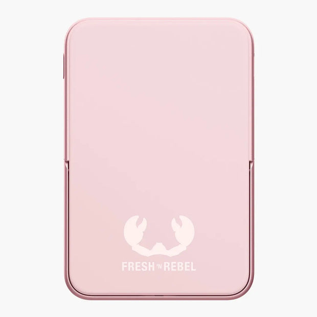 FRESH N REBEL - Magnet Wireless Powerbank 5000 mAh - Pastel Pink SMIE
