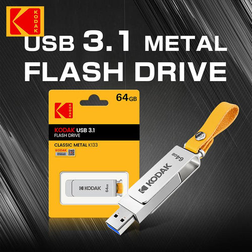 Clé USB 3.2 64Go Kodak Classic K133 métal SMIE