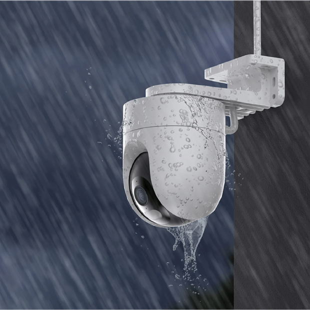 Caméra Ext XIAOMI CW400 IP 360° 4MP/2.5K IP66 WiFi Bi-dir. Blanc