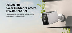 XIAOMI Solar Outdoor Camera BW400 Pro Set Blanc 10000mAh Wi-Fi