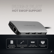 VOLKANO Dock USB-C HDMI/GbL/3xUSB3/Audio +Lect. SMIE