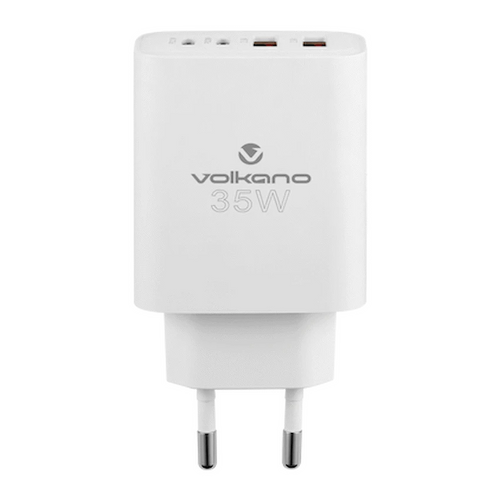 VOLKANO VK-8059-WT Quad Series 2 PD Type-C 2xUSB-A 2.4A