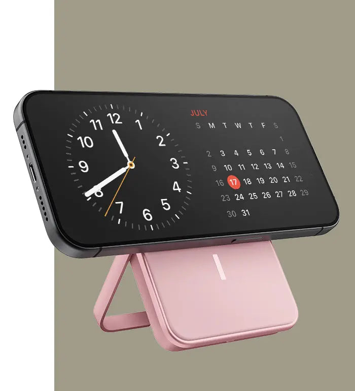 FRESH N REBEL - Magnet Wireless Powerbank 5000 mAh - Pastel Pink SMIE