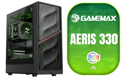 BOITIER GameMAX AERIS 330 MB Gaming MT/sans ALIM./M-ATX Noir SMIE