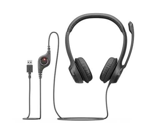 CASQUE LOGITECH H390 +Micro anti-bruit filaire USB Noir SMIE