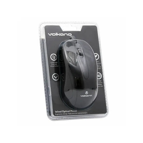 VOLKANO EARTH Series SOURIS Optique 1600dpi fil USB NOIRE