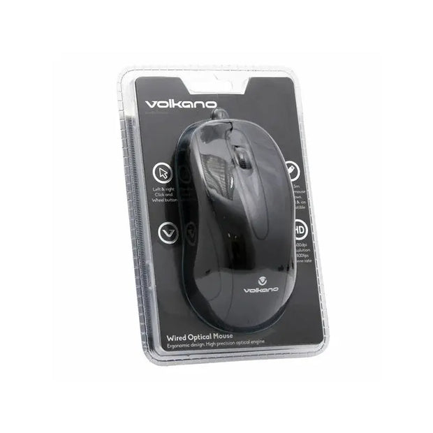 VOLKANO EARTH Series SOURIS Optique 1600dpi fil USB NOIRE