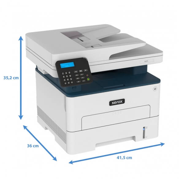 XEROX B225 3-en-1 Laser MONO 34ppm R/V LAN/WiFi SMIE